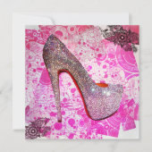 Carte Princesse Crystal Heel Salutation (Devant)