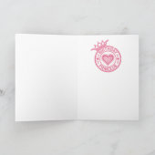 Carte Princesse d'Anniversaire -Blanc- (Intérieur)