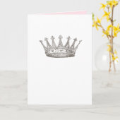 Carte Princesse de la Couronne Salutation personnalisée (Fleur jaune)