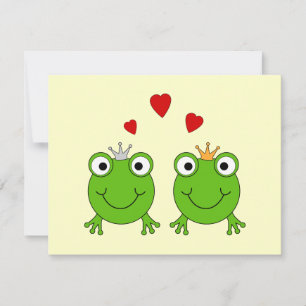 Carte Princesse de la grenouille et Prince de la grenoui