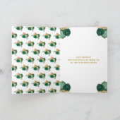 Carte Princesse de la peau foncée Vert Joyeux anniversai (Intérieur)