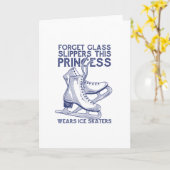 CARTE PRINCESSE DU PATINAGE À GLACE (Fleur jaune)