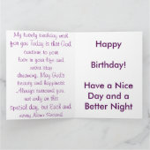 Carte Princesse extraordinaire de joyeux anniversaire (Intérieur)