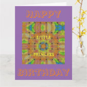 Carte Princesse extraordinaire de joyeux anniversaire (Fleur jaune)