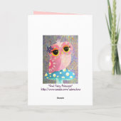 Carte Princesse féerique Card de hibou (Dos)