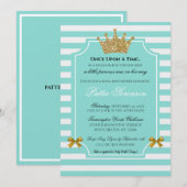 Carte Princesse Glam Baby Sprinkle Brunch Shower Party (Devant / Derrière)