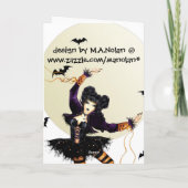 Carte Princesse Halloween Card de citrouille (Dos)