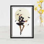 Carte Princesse Halloween Card de citrouille (Fleur jaune)