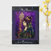 Carte Princesse Maman (Fleur jaune)