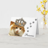 Carte Princesse orange/blanche Card de délivrance de (Fleur jaune)