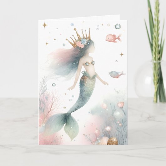 Carte Princesse Petite Sirène (Devant)