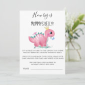 Carte Princesse Pink Dinosaur Quelle est la taille du ve (Debout devant)