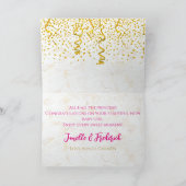 Carte Princesse Royale Ethnique Rose & Or Élégant (Intérieur)