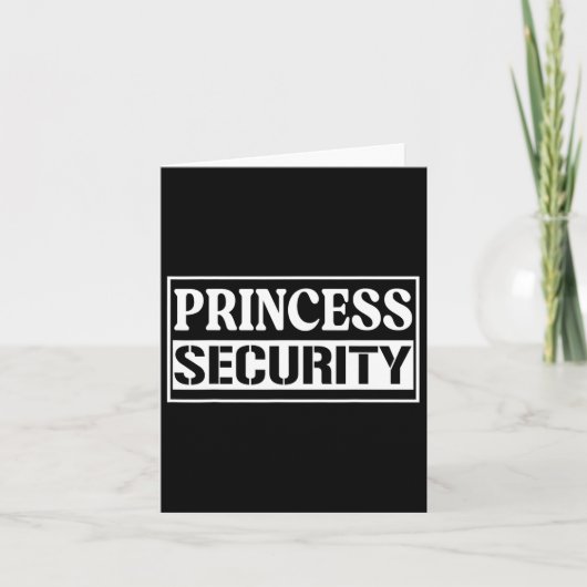 Carte Princesse Sécurité Fun Anniversaire Halloween Part (Devant)
