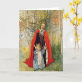 Carte Princesse Spring Mère et fille (Fleur jaune)
