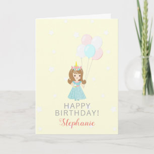 Carte Princesse Unicorn
