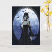 Carte princesse vampire (Fleur jaune)