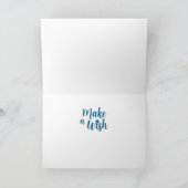 Carte Princess's Birthday Dragon Folded Greeting Card (Intérieur)