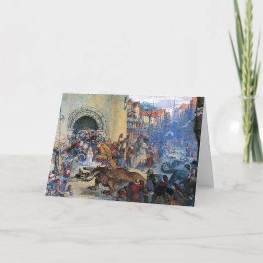 Carte Princess's Birthday Dragon Folded Greeting Card (Devant)