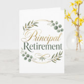 Carte Principal Retirement Gift (Fleur jaune)