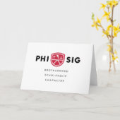Carte Principes Phi Sigma Kappa (Fleur jaune)