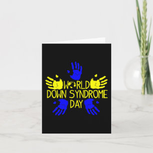 Carte Print World Down Syndrome Day Femmes enfants