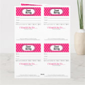 Carte Printable Vendor Slips – Editable Instant Download (Dos)