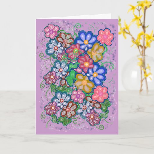 Carte Printemps ! (Fleur jaune)