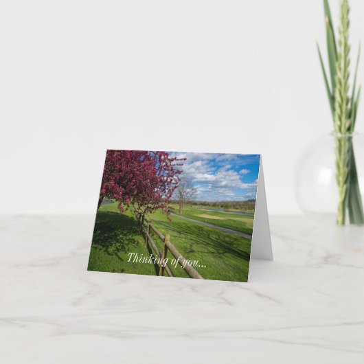 Carte Printemps À Rivercut Penser À Vous (Devant)