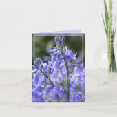 Carte Printemps Bluebells après la pluie Anniversaire (Devant)
