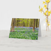 Carte Printemps dans la forêt bleue (Fleur jaune)