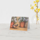 Carte Printemps de bienvenue (Fleur jaune)