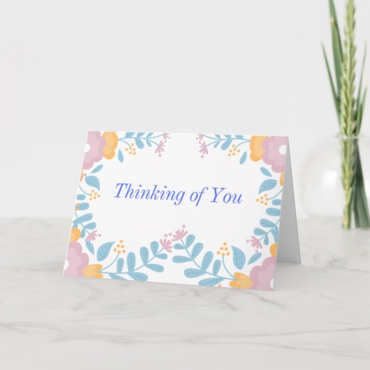 Carte Printemps de la pensée de vous (Devant)