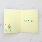 Carte Printemps de la pensée de vous (Intérieur)