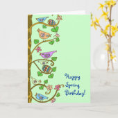 Carte Printemps de l'art populaire ukrainien (Fleur jaune)