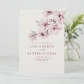 Carte Printemps Fleur De Cerisier Le Mariage De L'Invita (Debout devant)