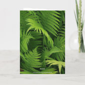 CARTE PRINTEMPS GREEN FERN PHOTO GREETING CARD (Dos)
