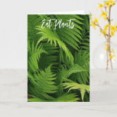 CARTE PRINTEMPS GREEN FERN PHOTO GREETING CARD (Fleur jaune)