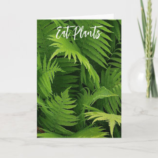 CARTE PRINTEMPS GREEN FERN PHOTO GREETING CARD