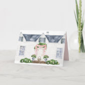 Carte Printemps | Joyeuses Pâques | Maison (Devant)