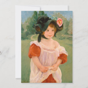 Carte Printemps : Margot debout dans un jardin Mary Ca