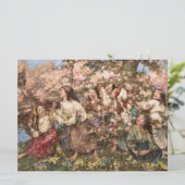 Carte Printemps (par Edward Atkinson Hornel) (Debout devant)