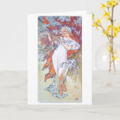 Carte Printemps (Quatre Saisons), Alphonse Mucha (Fleur jaune)