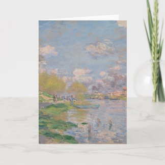 Carte Printemps sur la Seine par Monet Impressionniste