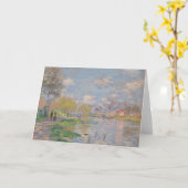 Carte Printemps sur la Seine par Monet Impressionniste (Fleur jaune)