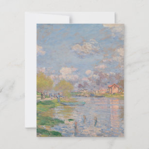 Carte Printemps sur la Seine par Monet Impressionniste