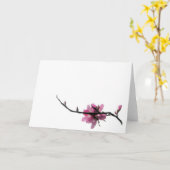 Carte Printemps Zen/Toute Occassion Voeux Orientaux et C (Fleur jaune)