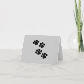 Carte Prints des animaux (Devant)