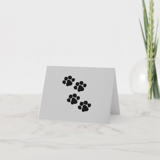 Carte Prints des animaux (Devant)