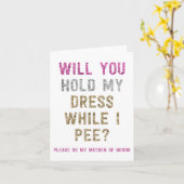 Carte Prise de parties scintillantes ma robe tandis que (Fleur jaune)